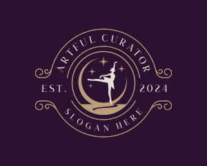 Elegant Ballet Dancer logo design