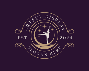 Elegant Ballet Dancer logo design