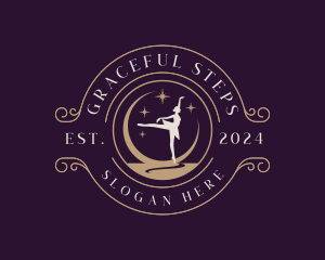 Elegant Ballet Dancer logo design