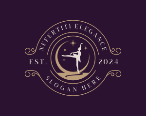 Elegant Ballet Dancer logo design