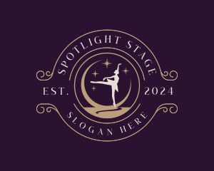 Elegant Ballet Dancer logo design