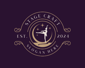 Theater - Elegant Ballet Dancer logo design