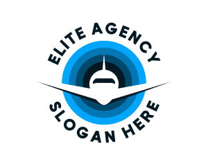 Blue Jet Travel Agency logo design