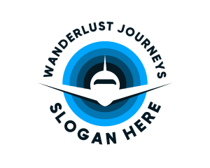 Blue Jet Travel Agency logo design
