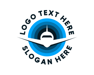 Travel Agent - Blue Jet Travel Agency logo design
