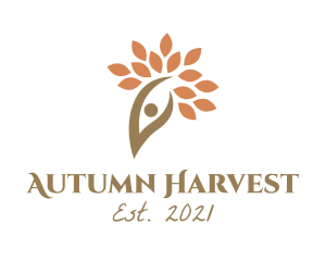 Fall Season Ecology Tree  logo design
