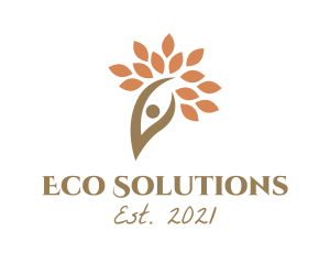 Ecology - Fall Season Ecology Tree logo design