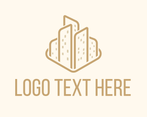 Brown - Brown Skyscraper Buildings logo design