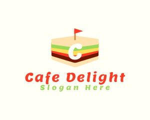 Cafeteria - Sandwich Food Cafeteria logo design