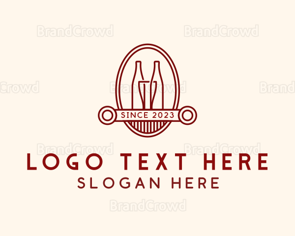 Wine Sommelier Bar Logo