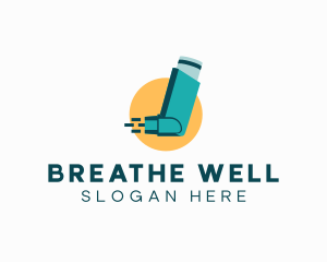 Asthma - Medical Asthma Inhaler logo design