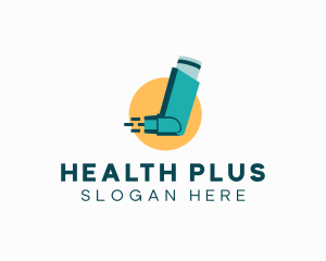 Medical Asthma Inhaler logo design