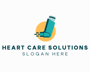 Medical Asthma Inhaler logo design