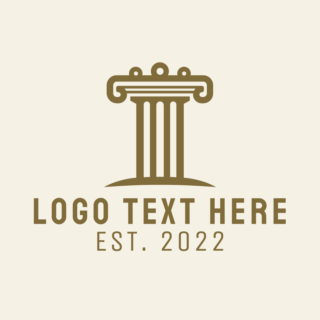 Ancient Architecture Column Logo | BrandCrowd Logo Maker