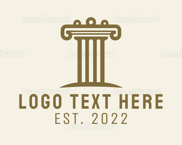 Ancient Architecture Column Logo