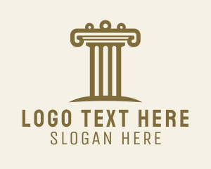 Ancient Architecture Column Logo