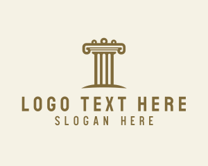 Investor - Ancient Architecture Column logo design