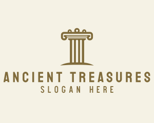 Ancient Architecture Column logo design