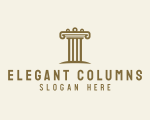 Ancient Architecture Column logo design