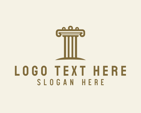 Investor - Ancient Architecture Column logo design