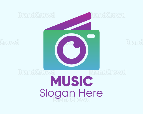 Modern Disposable Camera Logo