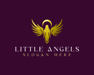 Luxury Woman Angel logo design