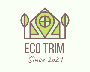 Eco House Location logo design