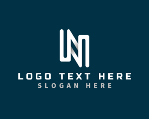 Media Creative Letter N logo design