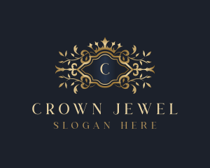 Royalty Crown Ornament logo design