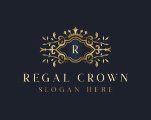 Royalty Crown Ornament logo design