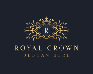 Royalty Crown Ornament logo design