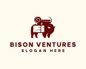 Bison Crate Travel logo design