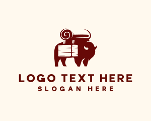 Crate - Bison Crate Travel logo design