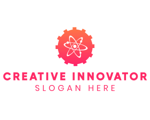 Science Innovation Engineering Cog logo design