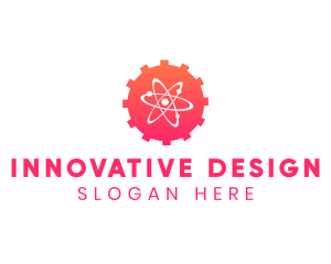 Science Innovation Engineering Cog logo design