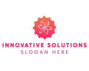 Innovation - Science Innovation Engineering Cog logo design