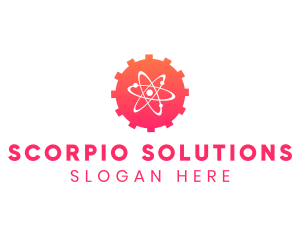 Science Innovation Engineering Cog logo design