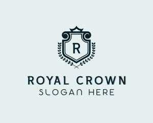 College Royal Academy Shield logo design