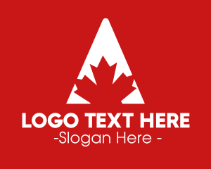 Montreal - Red Maple Leaf logo design