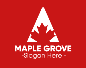 Red Maple Leaf logo design