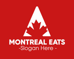 Montreal - Red Maple Leaf logo design