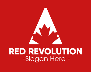 Red Maple Leaf logo design