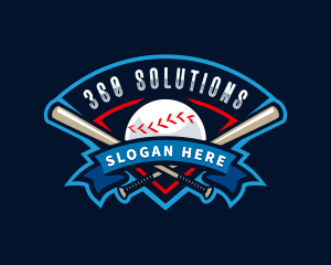 Baseball League Sport  logo design