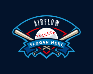 Baseball League Sport  logo design