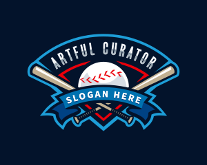 Baseball League Sport  logo design