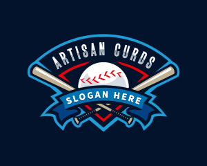 Baseball League Sport  logo design