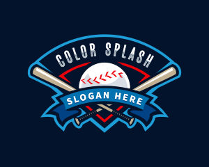 Baseball League Sport  logo design