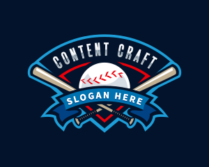 Baseball League Sport  logo design