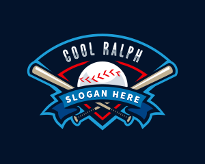 Baseball League Sport  logo design