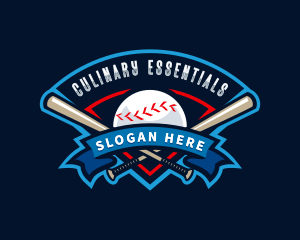 Baseball League Sport  logo design